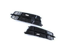 Pair Left+Right Fog Light Grille Covers For Audi A6 S-Line S6 2016-2018
