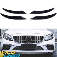 Front Fog Light Trim Cover 4pcs For Mercedes W205 C300 C43 AMG 2019-2021