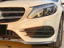 Front Bumper Fog Light Grille Cover Trim For Mercedes W205 C300 C43 AMG Pack 2015-2018 pz28