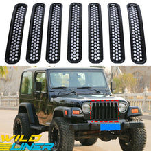 Mesh Grille Inserts Grill For Jeep Wrangler TJ 1997-2006 Car Exterior Trim