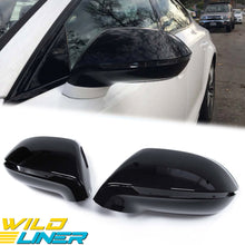 Gloss Black Mirror Caps Set for Audi A7 S7 RS7 C7 with Lane Assist