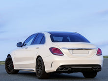 Gloss Black Rear Canards Side Air Vent Trims For 2015-2018 Mercedes Benz W205 Sedan with AMG Pack pz19