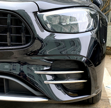 For 2021-2023 Mercedes E W213 S213 C238 A238 AMG-Line Front Bumper Canards Splitters Aero Flaps