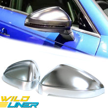 Matte Chrome Mirror Cover Caps Replacement For Audi A4 S4 RS4 B9 A5 S5 RS5 2018-2024
