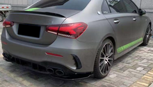 For 2019-2023 Mercedes A-class W177 Sedan Rear Bumper Side Splitter Canards Cover