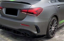 For 2019-2023 Mercedes A-class W177 Sedan Rear Bumper Side Splitter Canards Cover