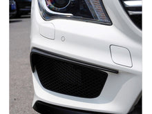 Matte Black Front Bumper Splitters Side Canards for Mercedes CLA C117 AMG Pack 2013-2016 pz17