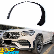 Front Bumper Air Vent Trim Gloss Black Fit 2016-22 Mercedes GLC300 GLC43 AMG