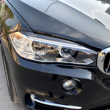 Headlight Eyelid Cover Trim Eyebrow For BMW X5 X6 F15 F16 2014-2018