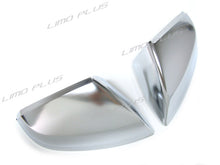 For 2018-2023 Audi Q5 SQ5 Q7 Matte Chrome Rearview Mirror Caps No Lane Assist