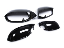 Gloss Black Mirror Caps Set for Audi A7 S7 RS7 C7 with Lane Assist