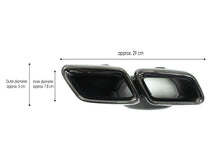 Rear Bumper Diffuser w/ Exhaust Tips For Mercedes W205 S205 C300 C43 AMG Sedan 2015-2021