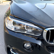 Headlight Eyelid Cover Trim Eyebrow For BMW X5 X6 F15 F16 2014-2018