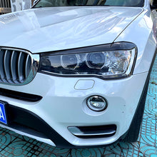 Headlight Eyelid Cover Trim Eyebrow for BMW X3 F25 X4 F26 2014-2017