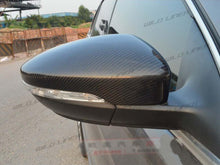 Replacement Real Carbon Fiber Side Mirror Cover Caps For VW Golf MK6 GTI R 2009–2013