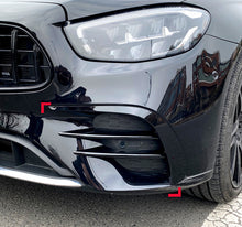 For 2021-2023 Mercedes E W213 S213 C238 A238 AMG-Line Front Bumper Canards Splitters Aero Flaps