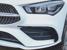 Black Front Bunper Splitter Canard Fins for Mercedes CLA C118 CLA200 CLA250 AMG 2020-2024