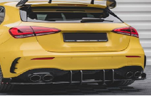 For 2019+ Mercedes A-Class W177 A35 A45 AMG Rear Diffuser Shark Fin Kit di185