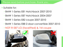 Gloss Black Side Mirror Cover Cap For BMW E90 E91 E92 E93 PRE-LCI mc84
