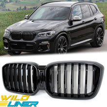 For 2022+ BMW X3 G01 X4 G04 Glossy Black Front Kidney Grille Grill w/o Camera