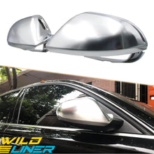 Matte Chrome Side Mirror Cover for Audi A6 S6 C7 RS6 W/ Lane Assist 2012-2018 mc15