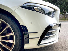 Gloss Black Front Bumper Side Air Vents for Mercedes A-Class W177 A180 A200 A250 A35 AMG Sedan/Hatch 2019-2024