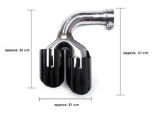 For 2018-2022 Porsche Cayenne Gas Black Sport Exhaust Tips Muffler Tailpipe et132