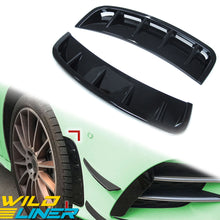 Black Front Wheel Air Vent Hood Fender for Mercedes A-Class W177 A180 A200 A250 A35 AMG Sedan/Hatch 2020-2024