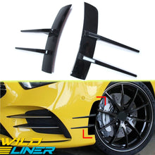Gloss Black Front Bumper Side Air Vents for Mercedes A-Class W177 A180 A200 A250 A35 AMG Sedan/Hatch 2019-2024