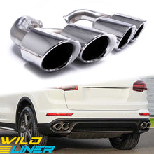Chrome Exhaust Tips Tail Pipes for 2014-2017 Porsche Cayenne V6 V8