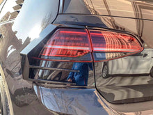 Glossy Black Rear Bumper Tail Light Cover Trims For VW Golf 7 Mk7 GTI 2014-2020