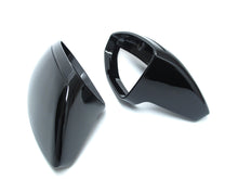 For 2019-2023 Audi A6 C8 S6 RS6 A7 S7 Gloss Black Side Mirror Cover Caps w/o Assist mc145