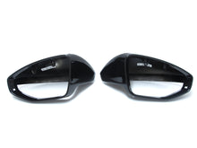 For 2019-2023 Audi A6 C8 S6 RS6 A7 S7 Gloss Black Side Mirror Cover Caps w/o Assist mc145