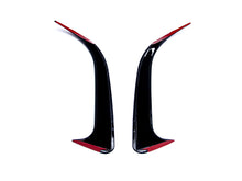 Glossy Black Rear Side Vents Canards for Mercedes-Benz CLA C117 AMG Bumper 2013-2019