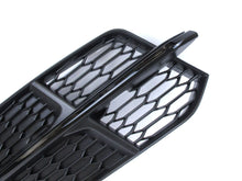 Pair Left+Right Fog Light Grille Covers For Audi A6 S-Line S6 2016-2018