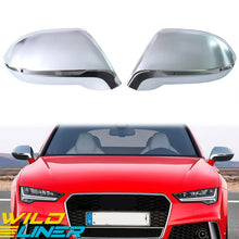 For 2012-2018 Audi A7 C7 S7 RS7 Matte Chrome Mirorr Cover Caps Replacement With Lane Assist mc38