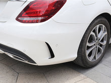 Gloss Black Rear Canards Side Air Vent Trims For 2015-2018 Mercedes Benz W205 Sedan with AMG Pack pz19