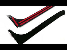Gloss Black Rear Window Spoiler Side Canard Splitter for VW Golf 6 MK6 GTI R GTD