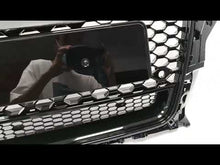 Gloss Black Mesh Honeycomb Front Grill For Audi A3 S3 8V 2013–2016 Replacement