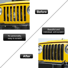 Mesh Grille Inserts Grill For Jeep Wrangler TJ 1997-2006 Car Exterior Trim
