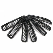 Mesh Grille Inserts Grill For Jeep Wrangler TJ 1997-2006 Car Exterior Trim