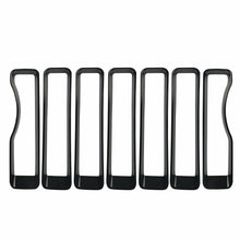 Front Grille Inserts Cover Grill Guard Trim for Jeep Wrangler JL 2018-2020
