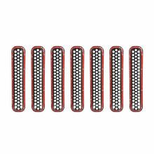 Mesh Grille Inserts Grill For Jeep Wrangler TJ 1997-2006 Car Exterior Trim