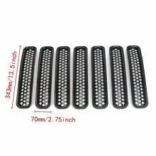 Mesh Grille Inserts Grill For Jeep Wrangler TJ 1997-2006 Car Exterior Trim
