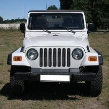 Mesh Grille Inserts Grill For Jeep Wrangler TJ 1997-2006 Car Exterior Trim
