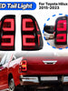 Smoked LED Tail lights Fits Toyota Hilux N80 SR5 SR 2015-Onwards Dual Cab