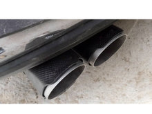 Universal Oval AMG Matte Carbon Fiber Exhaust Tips Upgrade - Inlet 63mm