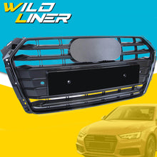 Gloss Black S4 Style Front Bumper Grille For Audi A4 S4 B9 2017–2019
