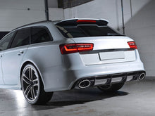 RS6 Style Rear Bumper Diffuser + Exhaust Tips For Audi S6 A6 S-line C7.5 2016-2018 di144