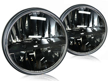 2x For Jeep Wrangler JK LJ TJ 7" Inch Round Black Led Headlight Hi/Lo Beam